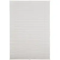 Ondeco Plissee weiß verdunkelnd weiß mit Klemmträger Sonnenschutz Lichtschutz Klemmfix Farbe: weiss, Größe: 80x210 cm