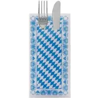Sovie HORECA Besteckserviette Bavaria in Blau aus Linclass Airlaid 40 x 40 cm, 75 Stück