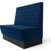 GGM Möbel Meyer S | Gastrobank | B:H 200 x 100 cm | Blau | Stein | Samt