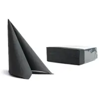 Ornamensa 50 Servietten Softpoint 38x38cm schwarz