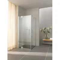 Kermi Pendeltür PASA XP 1WL 14020, PX1WL140201AK, Farbe: Silber Mattglanz Echtglas klar