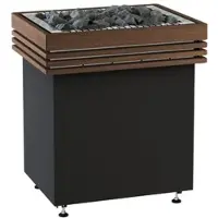 Harvia HOLZRELING-SET für Saunaofen QUBE,Holzreling: Walnuss groß