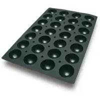 Schneider Silikon-Backform, Halbkugel, schwarz, Form aus Silikon für Backöfen, Mikrowellen und Gefrierschränke, Abmessung: 40 x 60 cm, Durchmesser 78 mm, H 35 mm
