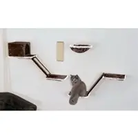Silvio Design Katzen-Kletterwand, 8-teilig, dunkelgrau-hellgrau