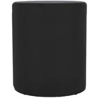 Jan Kurtz Pouf Rondo Ø 40 cm, moderner Bezug aus Polyester, rundes Design, schwarz, komfortable Styroporfüllung