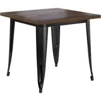 GGM Möbel Tolix Tisch | Schwarz | B:T:H 70 x 70 x 78 cm | Industrie Tisch, Retrotisch, Industrial Tisch