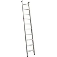 Euroline Premium 30176 Alu Stufenanlegeleiter mit Vario Einhängehaken Ø 60mm 10 Stufen