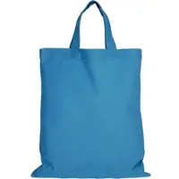 TEXXILLA 10 Stück Apothekertasche - OEKO-TEX 100 zertifiziert | mit zwei kurzen Henkeln | 22x26cm | Jutebeutel | Einkaufstasche | unbedruckt, hellblau, 25 Stück