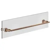 Gessi Inciso Handtuchhalter 600 mm, Montage an Glaswand, 58617
