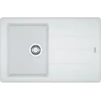 Franke Basis - Fragranit Spülbecken BFG 611-78, 780x500 mm, weiß Eis 114.0285.168