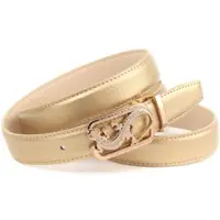 Anthoni Crown Ledergürtel , Damen, Gr. 100, gold, Rindsleder, Gürtel Ledergürtel