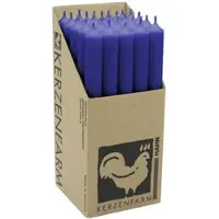 Kerzenfarm Hahn Stabkerzen Dunkelblau, 250/22 mm, , Brenndauer 12h, 25 St.