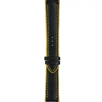 Certina - Leder Lederarmband ohne Schließe 20mm/18mm XL C610020868 - genarbt,rind,schwarz