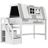Lifetime Abenteuerbett mit Treppe My Hangout , weiß , Maße (cm): B: 261 H: 196 T: 107.0