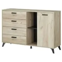 Möbel Kraft Sideboard ¦ holzfarben ¦ Maße (cm): B: 137,5 H: 90,5 T: 40.0