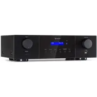 Auna AMP-4000 DAB Hifi-Stereo-Verstärker DAB+-Radio USB Fernbedienung LED-Display Schwarz