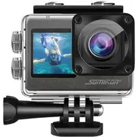 Somikon 6K-Actioncam mit 2 Farbdisplays, WLAN, Bildstabilisierung, Sony-Sensor