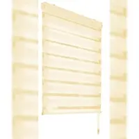 EXKLUSIV HEIMTEXTIL Vario Doppelrollo + Klemm & Klickhalter 80 x 210 cm Beige
