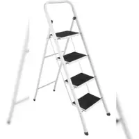 Szagato Klapptritt-Leiter mit Antirutsch-Oberfläche 4-stufig 150 KG (Stufentritt)