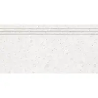 Rako Porfido Treppenfliese weiß 30x60 cm matt/glanz DCPSE810.1