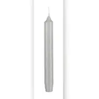 Kopschitz Kerzen Leuchterkerzen, Tafelkerzen, Haushaltskerzen Moonstone Steingrau, 250 x Ø 25 mm, 12 Stück