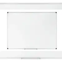 BI-Office Whiteboard Maya emailliert Aluminiumrahmen und Stahlrückseite 150x100cm