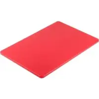 Stalgast Schneidebrett ohne Saftrille, HACCP, 450 x 300 x 13 mm MS1101450 , Rot für rohes Fleisch