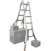 Krause Gelenk-Teleskopleiter, mit 4 x 4 Sprossen