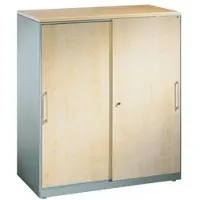 Californian Products CP Schiebetürenschrank »Asisto« breit 2 OH braun, 100x90x43.3 cm