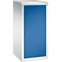 Ssi Werkzeugschrank, H 1000 x B 500 x T 500 mm, lichtgrau RAL 7035/enzianblau RAL 5010