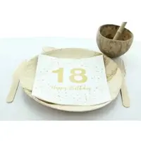 Sovie HORECA Serviette -Happy Birthday 18 - aus Tissue 33 x 33 cm, 3-lagig, 100 Stück