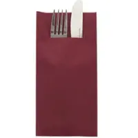 Sovie HORECA Besteckserviette Bordeaux aus Linclass Airlaid 40 x 40 cm, 4x100 Stück