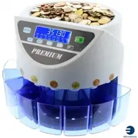 Monepass Münzzähl- und Sortiermaschine ‚Ç ̈ MP355- Version White Blue -