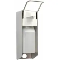 VEPATIM Wandspender 24,2 x 8,3 x 15,5 cm Aluminium 500 ml Kurzarmhebel + Leerflasche