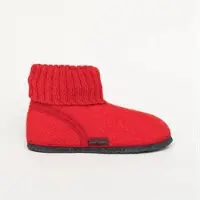 Kitz-pichler Oetz Hüttenschuh | Damen & Herren Hausschuh | Farbe Rubin | Pantoffel in Größe 41 - Rubin - 41