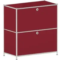 Viasit Sideboard »System 4« - 2 geschlossene Fächer (hoch) rot, 77.9x40.4 cm
