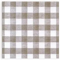 Plock GmbH SemyTop Airlaid-Motivservietten kariert braun 40x40 cm 1-lagig 800 Servietten