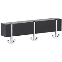 Pieperconcept Wandgarderobe ANCORA TRE Buche schwarz lackiert