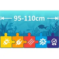 LEDaquaristik GmbH eco+ LED Aufsatzleuchte für 95 bis 110cm Aquarium Beleuchtung | Komplett-Set