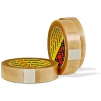 3M Scotch Verpackungsklebeband 6890, Transparent, 25 mm x 66 m, 0,05 mm