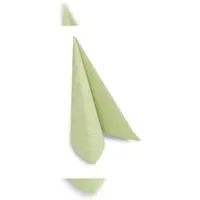 Hypafol Airlaid Motiv-Serviette Roses hellgrün | 100St. | 40x40cm | für Gastronomie und Zuhause | hochwertiges Material