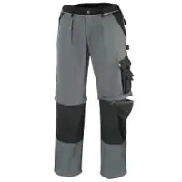 TeXXor Bundhose 2in1, 320g/m2 CANVAS, Cordura, grau 8353 , 1 Stück, Größe: 58