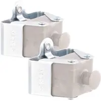 Wagner hooks4tools Gerätehalter BUTTON 2tlg. Set - 52 x 55 x 37 mm, Stahl verzinkt,Kunststoff, f. Kleidung etc.-15204902