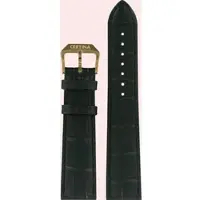Certina - Leder Ds Caimano Gent Lederband Schwarz 21/18mm, Xl C600017093 - alligator-prägung,kalb,schwarz