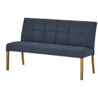 Sofa.de Woodford Esszimmerbank mit Steppung Dakota ¦ blau ¦ Maße (cm): B: 150 H: 89 T: 64.0