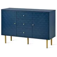 Möbel Kraft Sideboard ¦ blau ¦ Maße (cm): B: 120 H: 82