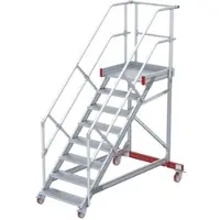 Euroline 513 Wartungsbühne 45° 800mm Stufenbreite 8 Stufen Alu gerieft