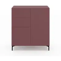 Form1 Create Kombikommode mit 2 Schubkästen, 2 Türen Cherry Rundfuß