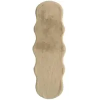 Como Kunstfell mit weichem Rücken Doppelfell Bunny-Soft , beige , Synthetische Fasern , Maße (cm): B: 55