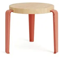 TIPTOE - MINI LOU Kinderhocker Eiche, flamingorosa